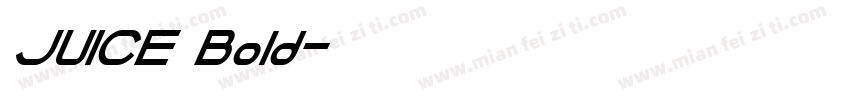 JUICE Bold字体转换